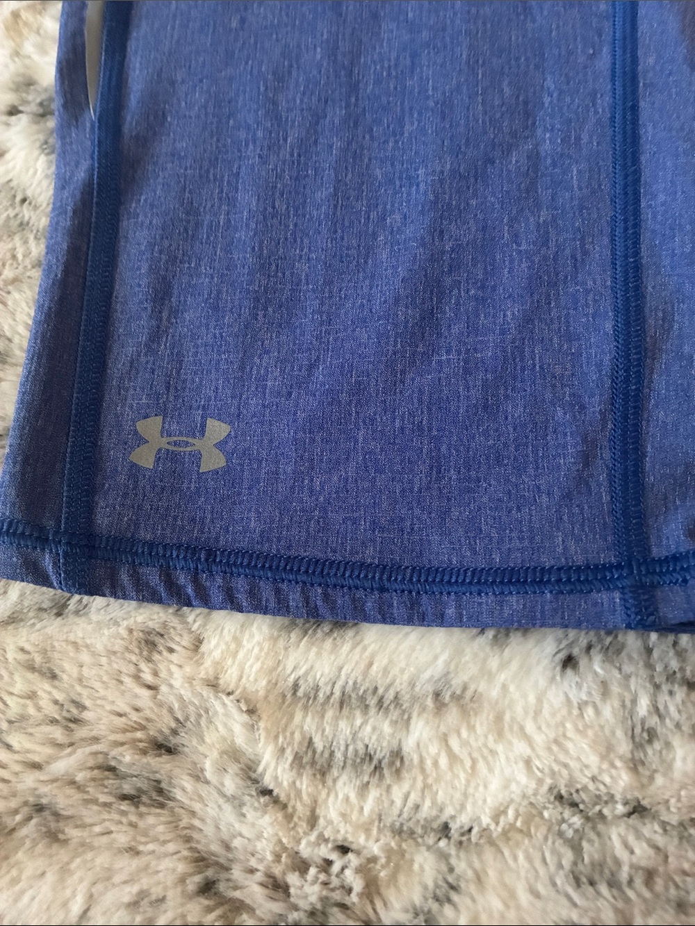 Under Armour Royal Blue Cropped Performance Leggings - Picture 2 of 10